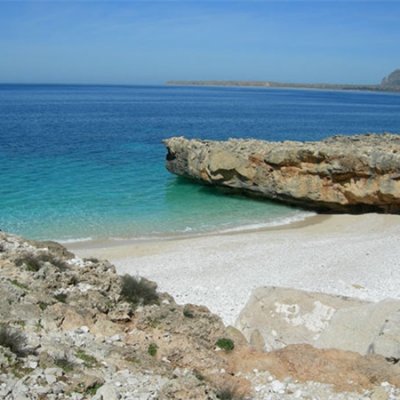 Riserva Monte Cofano; la spiaggia